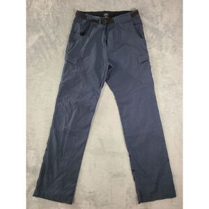 Prana Cargo Pants Mens‎ Medium Grey Belted Hiking Outdoors